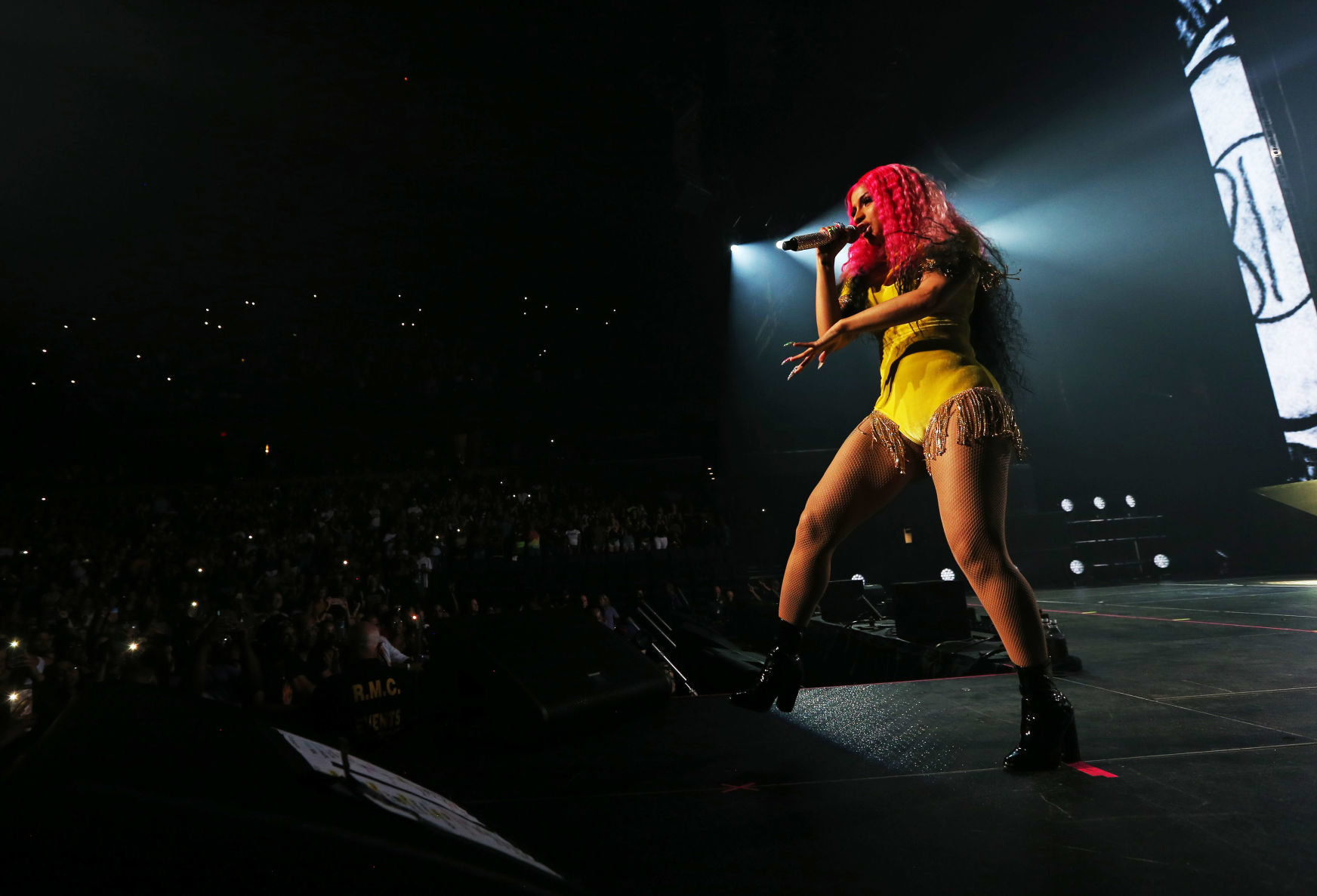 Cardi B performs at John Paul Jones